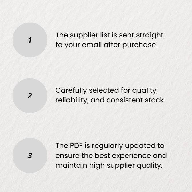 All Authentic Supplier Links