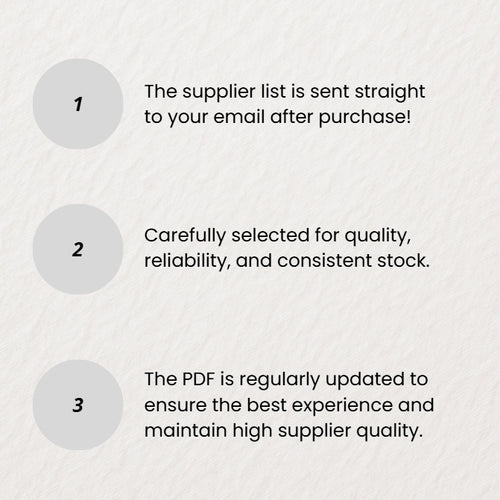 All Authentic Supplier Links