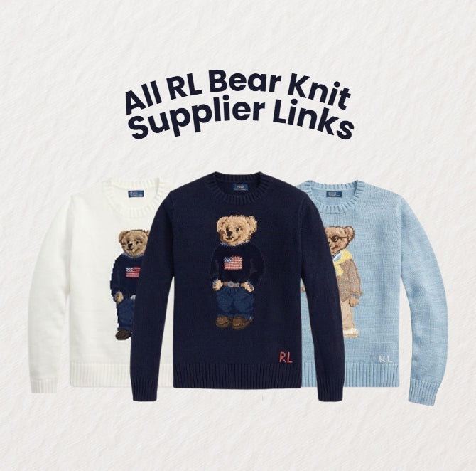 All RL Bear Knit Supplier Links